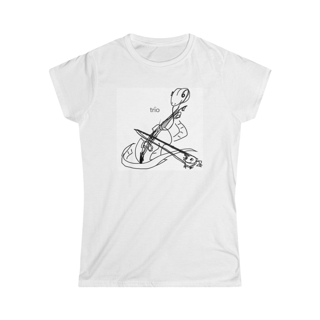 Friends Playing Music Women's Softstyle Tee