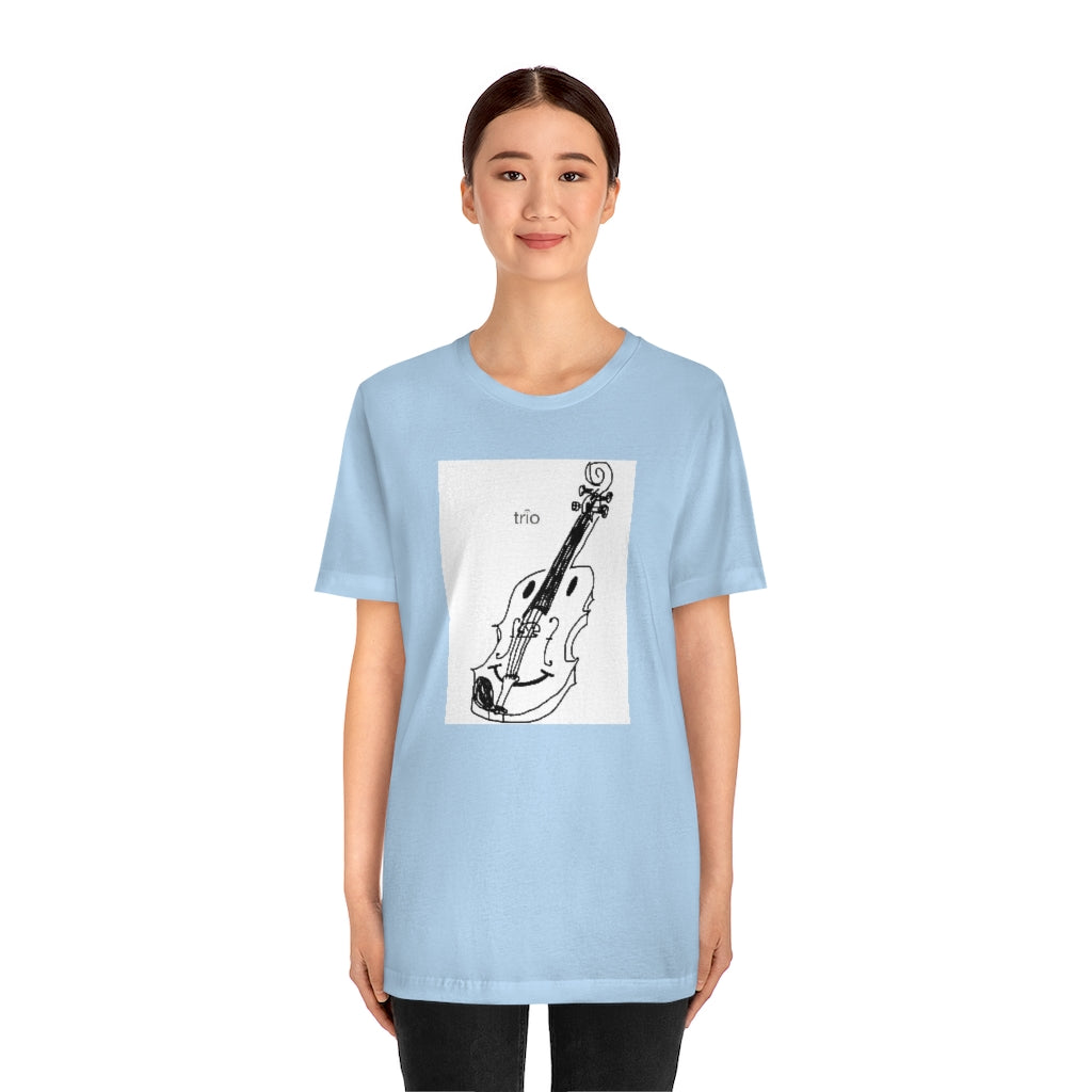 Happy Violin Unisex Jersey Short Sleeve Tee