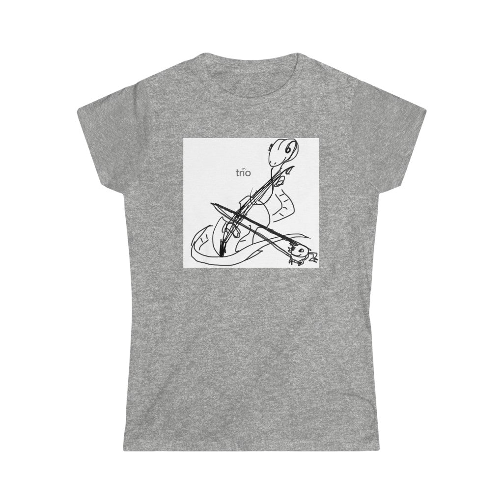 Friends Playing Music Women's Softstyle Tee