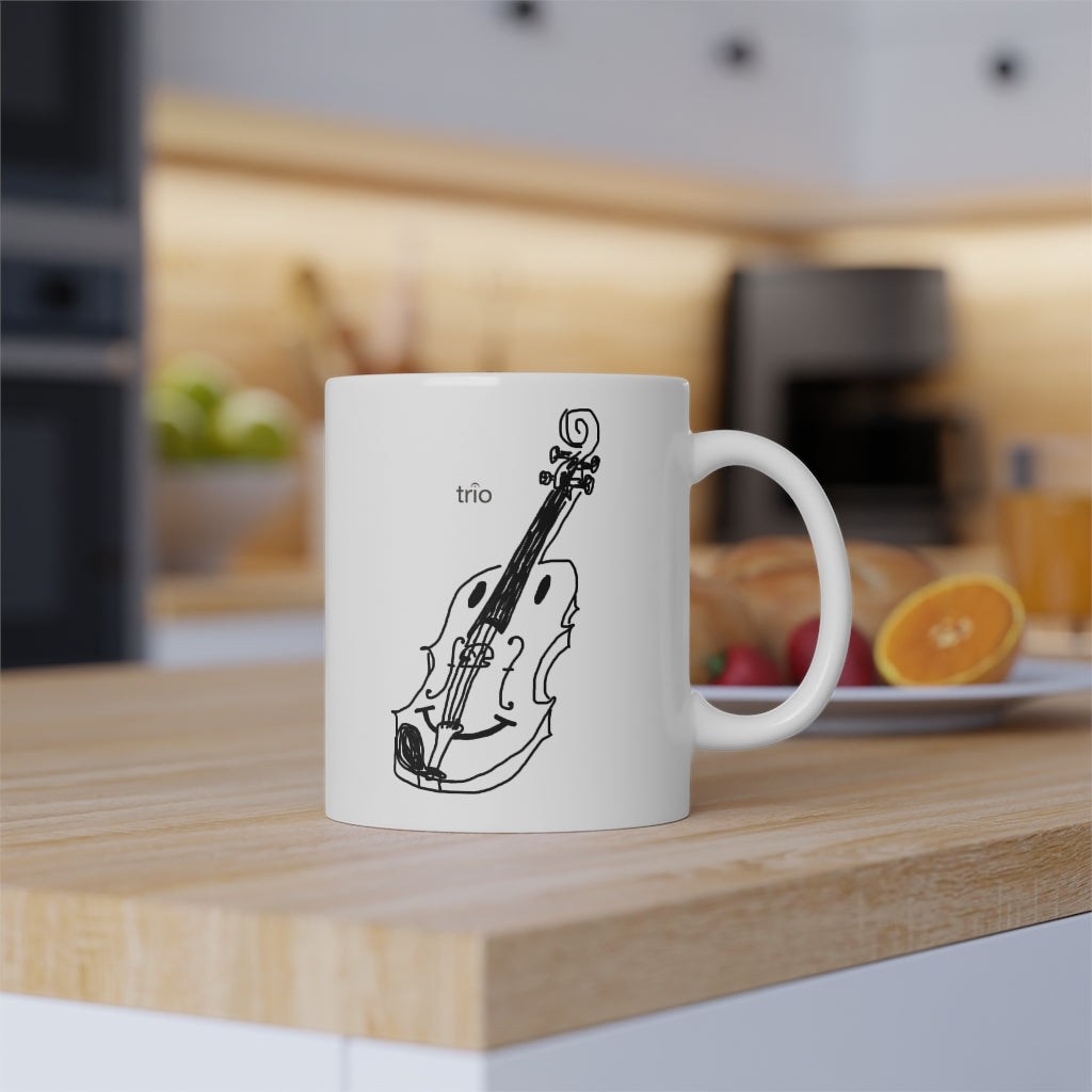 Happy Violin Mug, 11oz