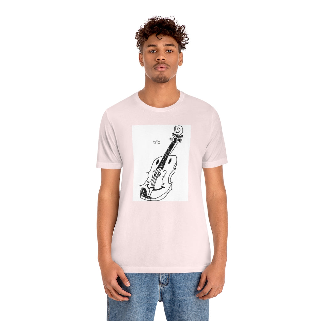 Happy Violin Unisex Jersey Short Sleeve Tee