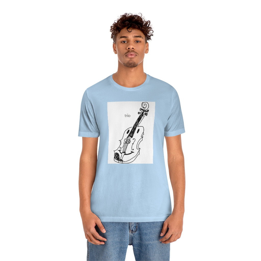 Happy Violin Unisex Jersey Short Sleeve Tee