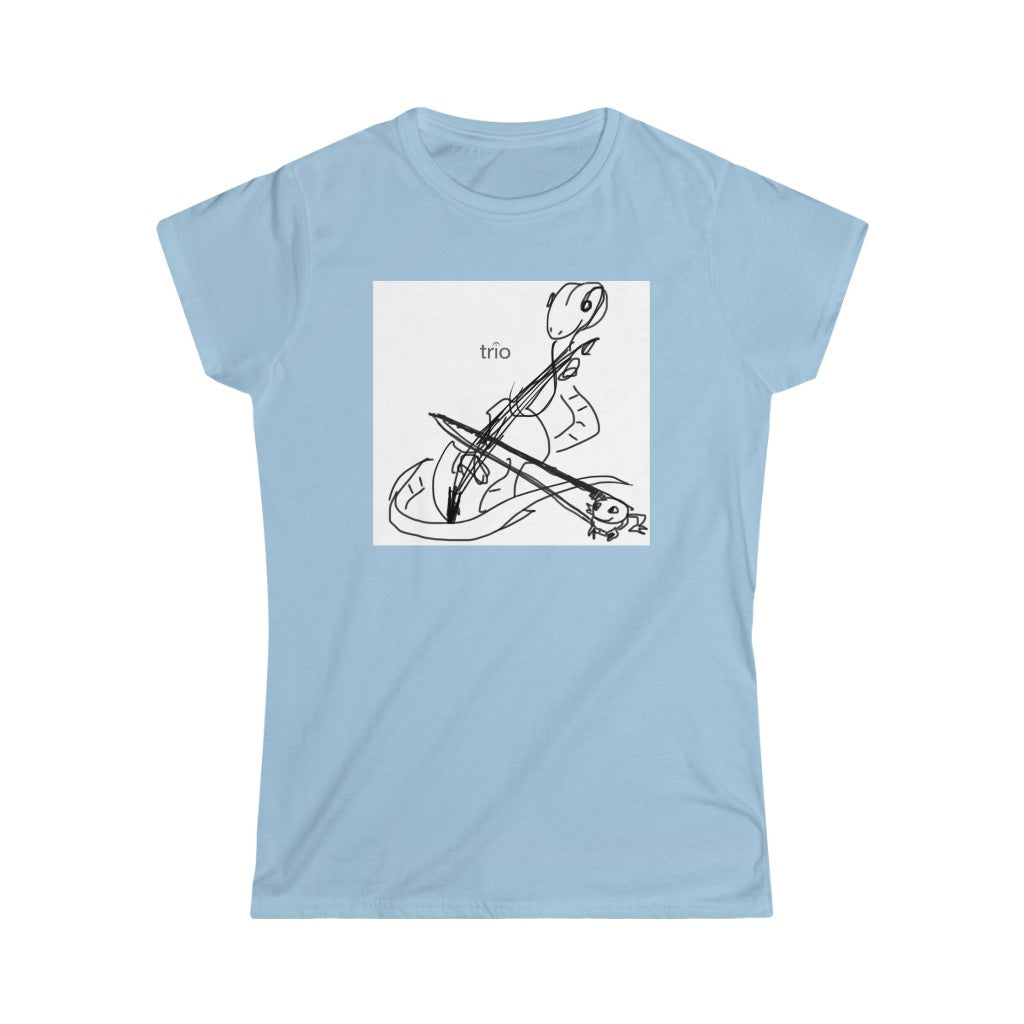 Friends Playing Music Women's Softstyle Tee