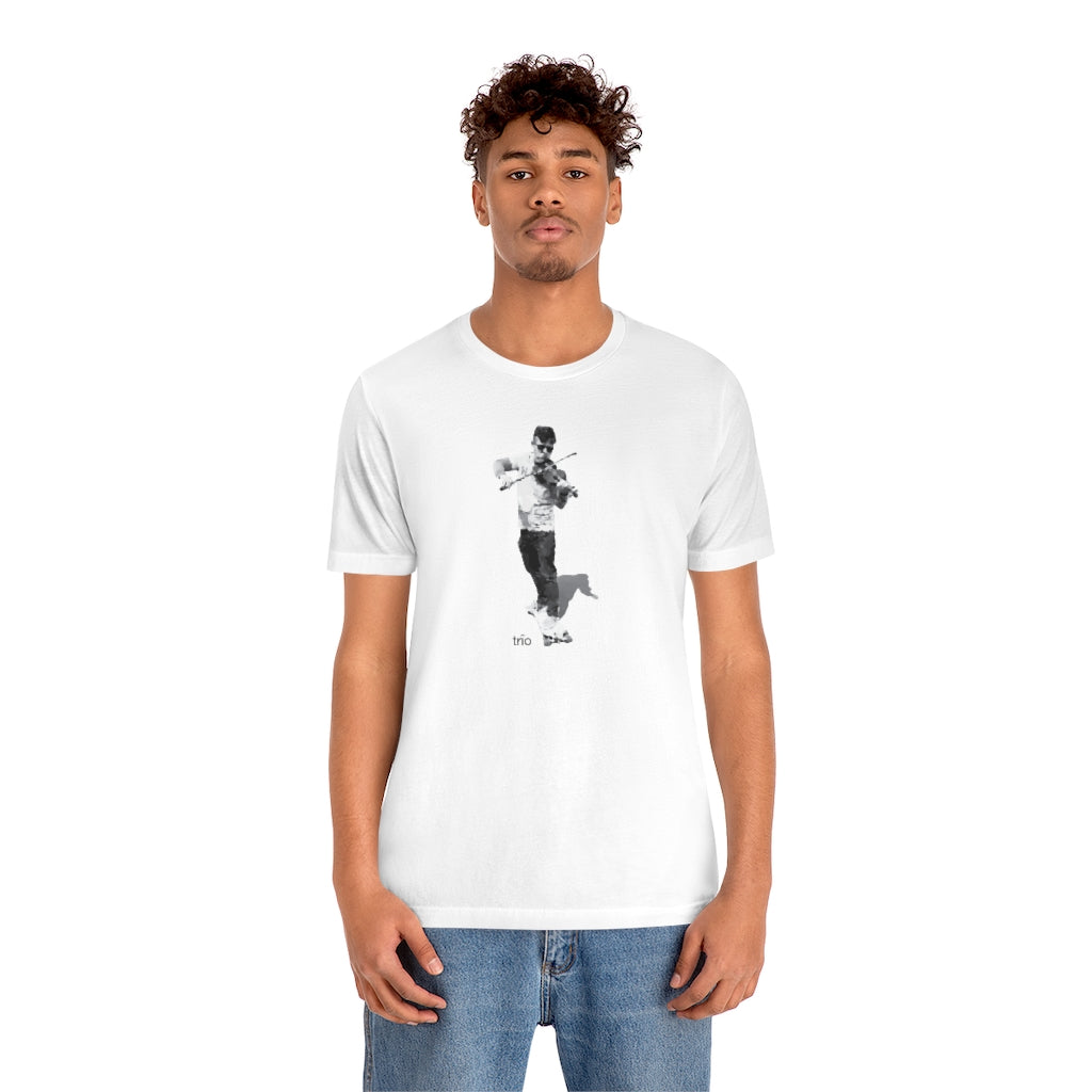 Skateboard & Violin Unisex Jersey Short Sleeve Tee