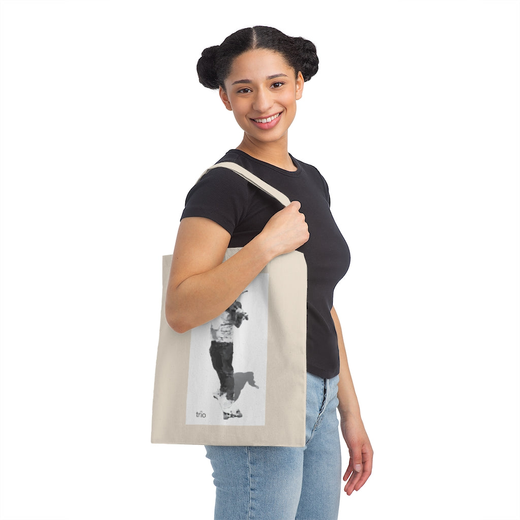 Skateboard and Violin Canvas Tote Bag