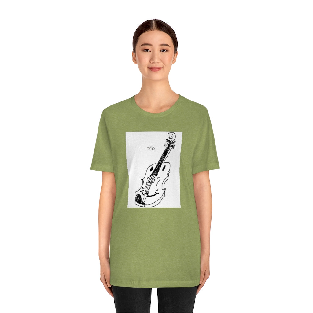 Happy Violin Unisex Jersey Short Sleeve Tee