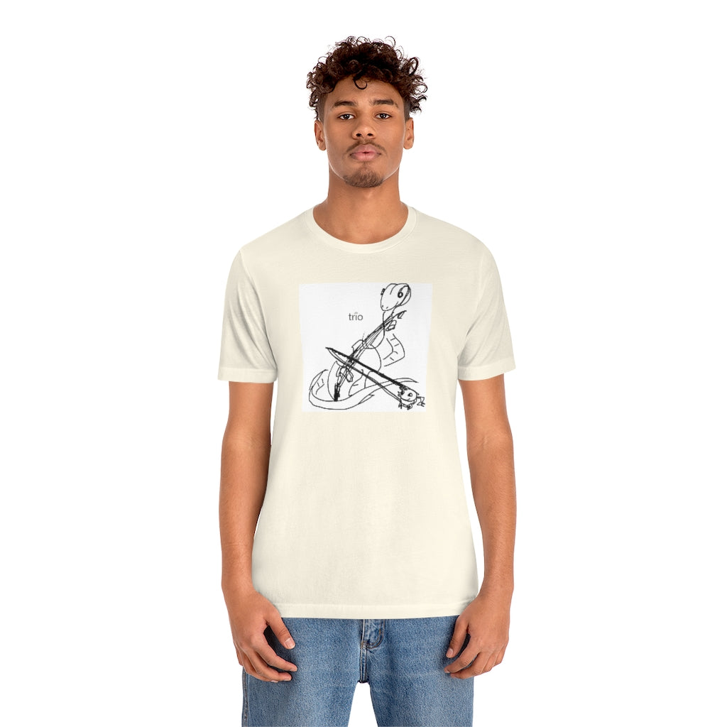 Friends Playing Music Unisex Short Sleeve Tee