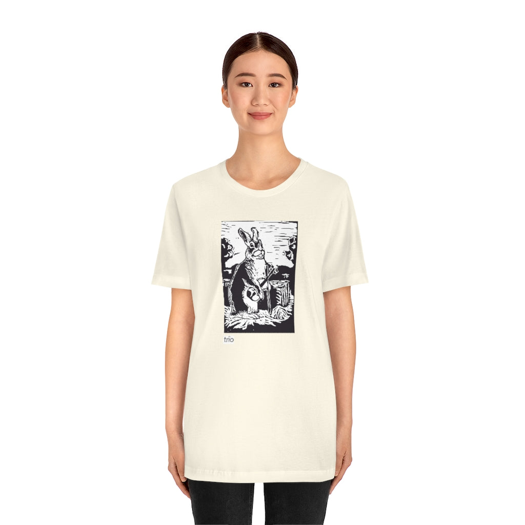 Rabbit and Fiddle Unisex Short Sleeve Tee