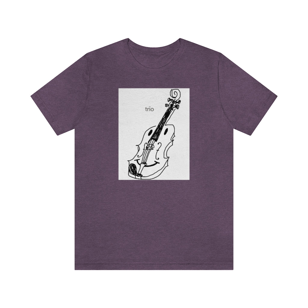 Happy Violin Unisex Jersey Short Sleeve Tee