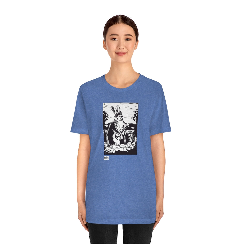 Rabbit and Fiddle Unisex Short Sleeve Tee