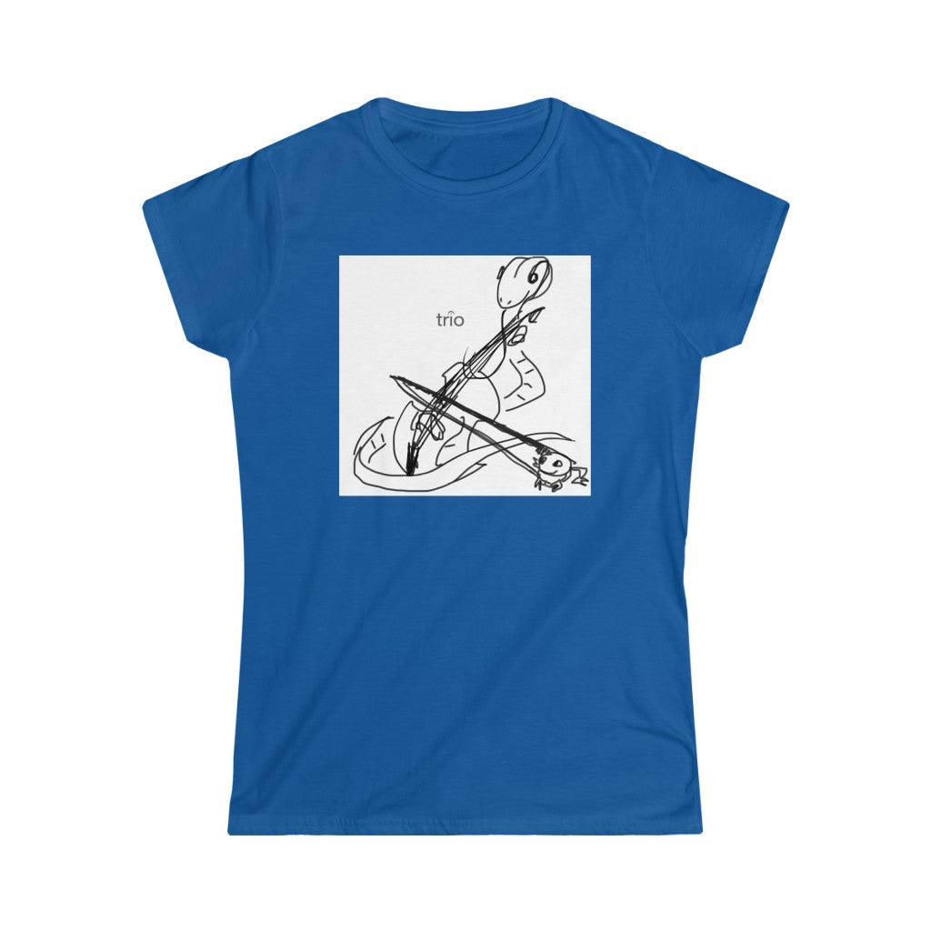 Friends Playing Music Women's Softstyle Tee