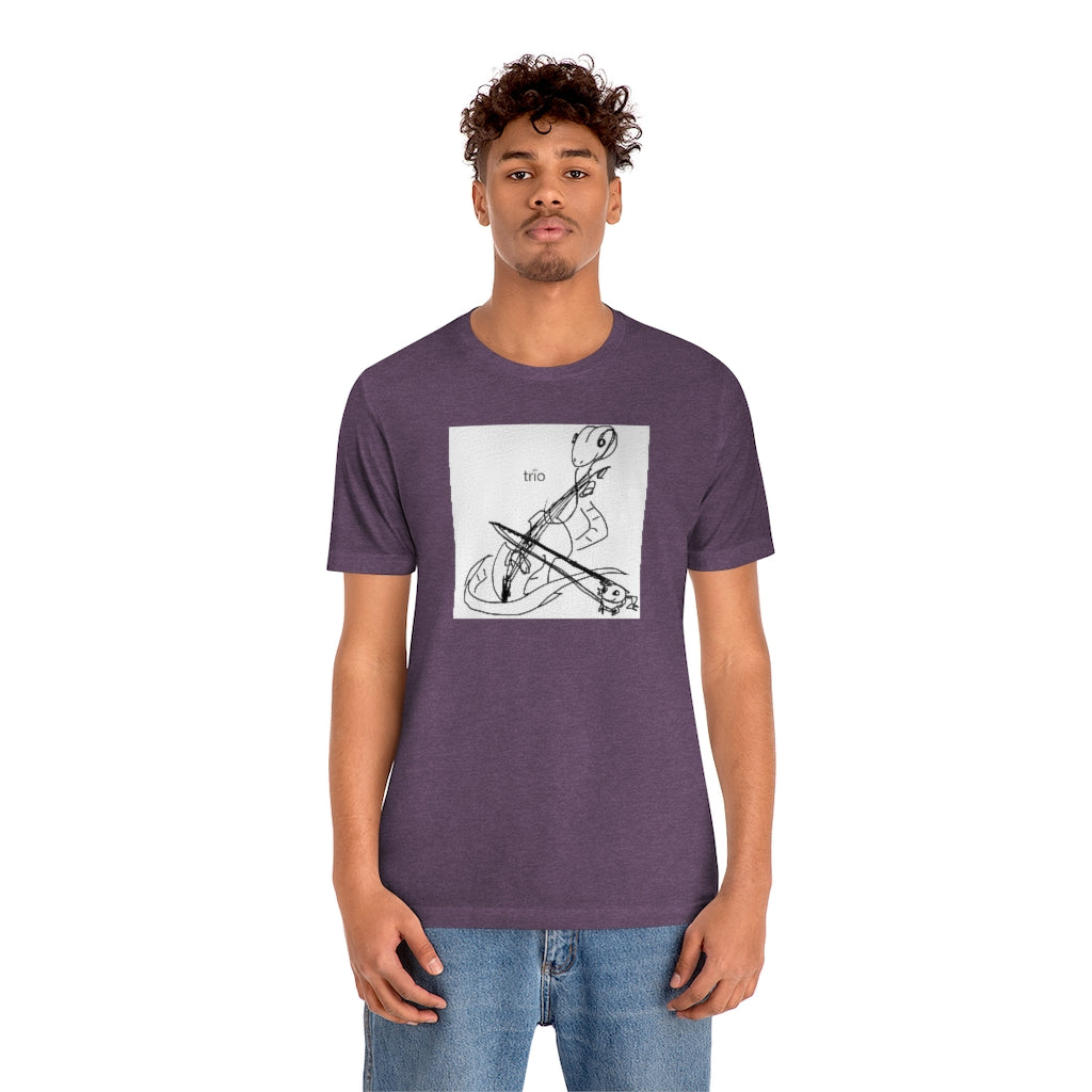 Friends Playing Music Unisex Short Sleeve Tee