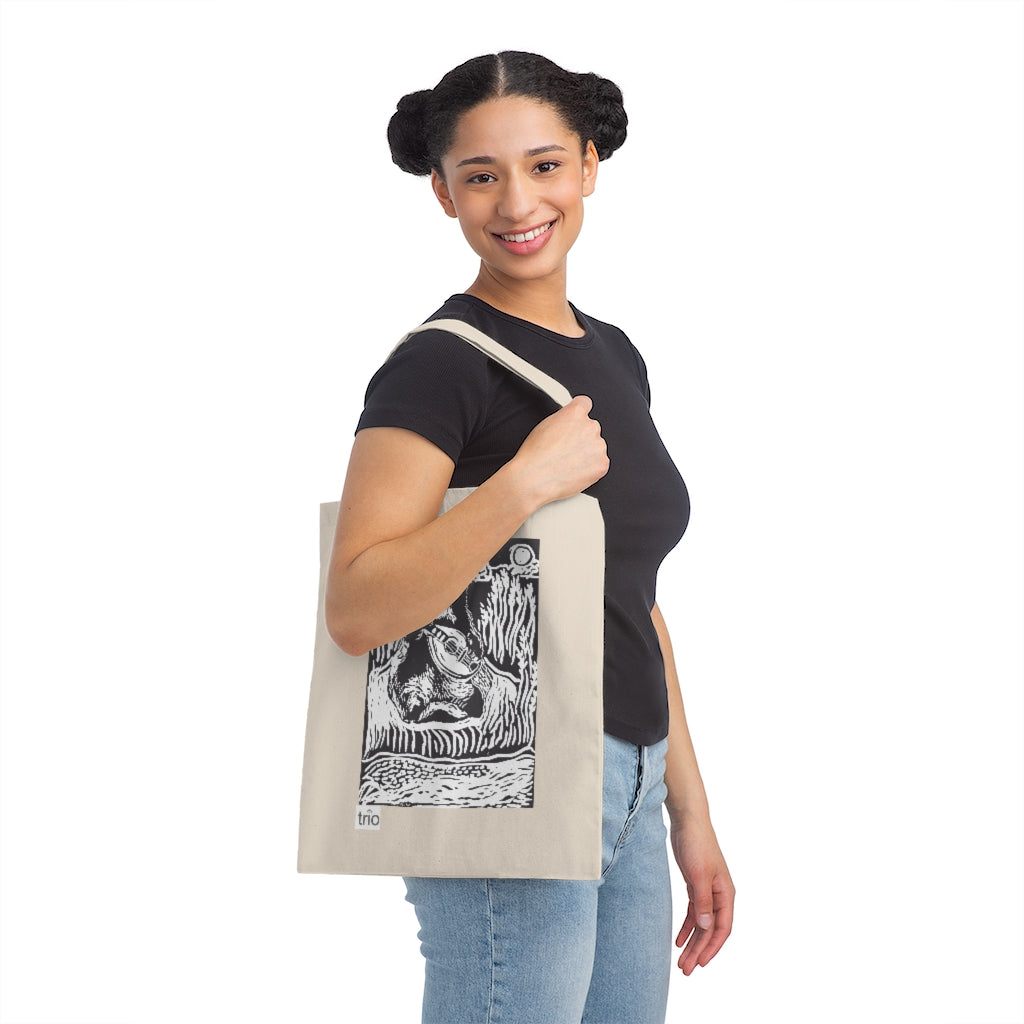 Badger and Mandolin Canvas Tote Bag