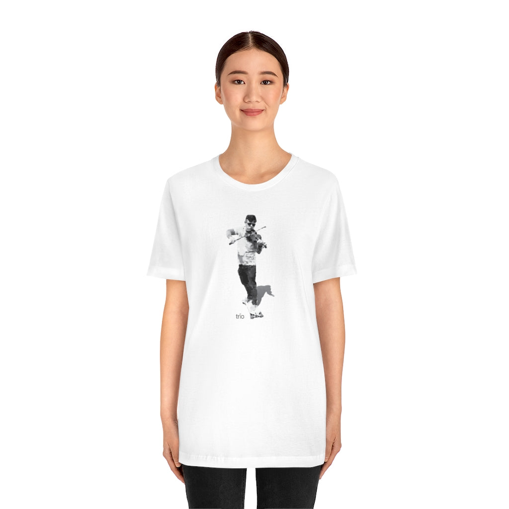 Skateboard & Violin Unisex Jersey Short Sleeve Tee