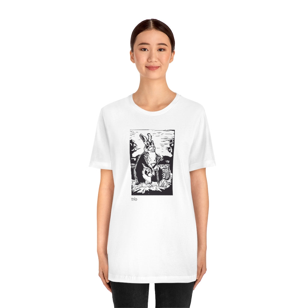 Rabbit and Fiddle Unisex Short Sleeve Tee